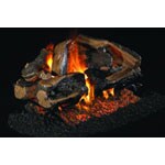 Charred Rugged Split Oak See Thru Log Set